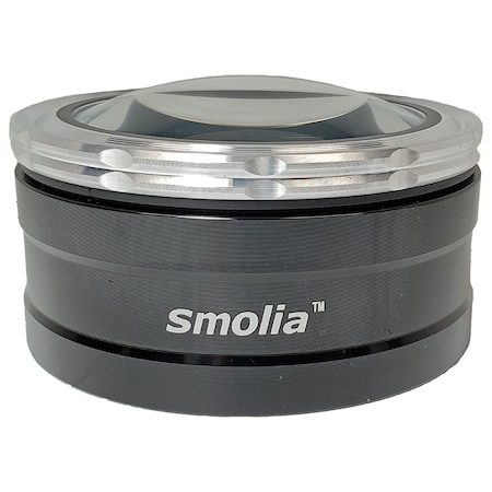 Visee LED Magnifier, 3x, Touch Controlled 3 LED light, Rechargeable, Black Smolia TZC Black